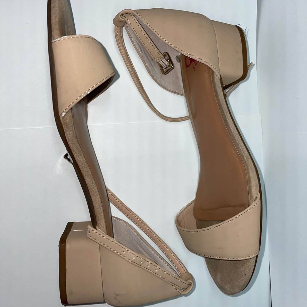 GB Girls Kids Nude Block heel Size 3